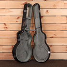 Eastman T186MX semi-hollow electric guitar Goldburst hard case interior gray plush lining