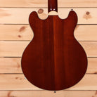 Eastman T184MX semi-hollow electric guitar goldburst finish with f-holes and maple binding
