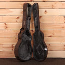 Eastman T64VRD antique red semi-hollow body electric guitar brown leather case with velvet lining