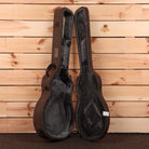 Eastman T64VRD antique red semi-hollow body electric guitar brown leather case with velvet lining