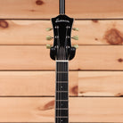 Eastman T186mx semi-hollow electric guitar Goldburst with cream tuning pegs and black headstock