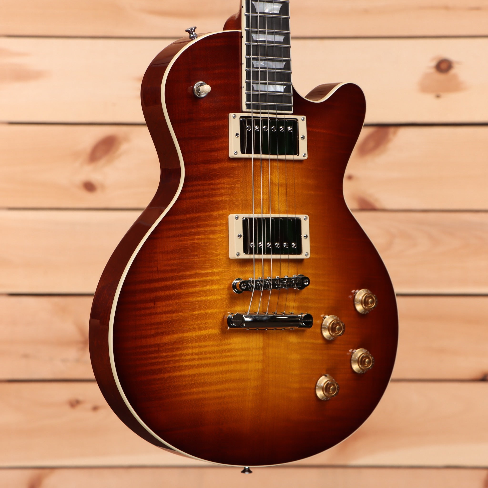 Eastman SB59 semi-hollow electric guitar Goldburst with dual humbucker pickups and f-holes