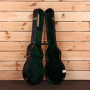 Eastman SB59 semi-hollow body electric guitar Goldburst with green velvet-lined hard case