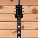 Eastman SB59 semi-hollow electric guitar goldburst with black pickguard and vintage tuners