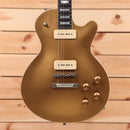 Eastman SB56-N semi-hollow body electric guitar vintage gold with gold hardware and P90 pickups