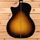 Eastman AC622CE semi-hollow acoustic guitar sunburst finish with bound body and maple neck