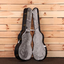 Eastman E20OM-TC dreadnought acoustic guitar natural finish with gray velvet interior case