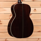 Eastman E20OM-TC dreadnought acoustic guitar natural finish with white binding and rosewood back sides