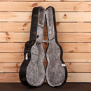 Eastman E20OM-TC dreadnought acoustic guitar natural finish with gray velvet interior case