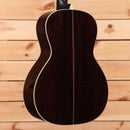 Eastman E20OO OM acoustic guitar sunburst finish with white binding and rosewood back