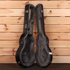 Eastman Romeo NYC black hardshell acoustic guitar case with gray velvet interior