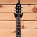 Eastman Romeo NYC black semi-hollow electric guitar with dual humbuckers and maple neck