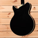 Eastman Romeo NYC semi-hollow electric guitar black with cream binding and f-holes
