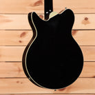 Eastman Romeo NYC semi-hollow body electric guitar black finish with cream binding