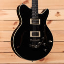 Eastman Romeo NYC semi-hollow body electric guitar black finish with dual humbucker pickups