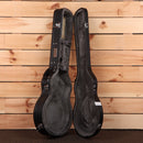 Eastman Romeo NYC black hardshell guitar case with plush interior lining