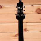 Eastman Romeo NYC black semi-hollow electric guitar with chrome tuning machines and f-holes