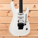 Jackson Pro Plus Series Soloist SLA3 electric guitar Snow White with dual humbuckers and Floyd Rose tremolo