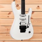 Jackson Pro Plus Series Soloist SLA3 electric guitar Snow White with dual humbuckers and Floyd Rose tremolo