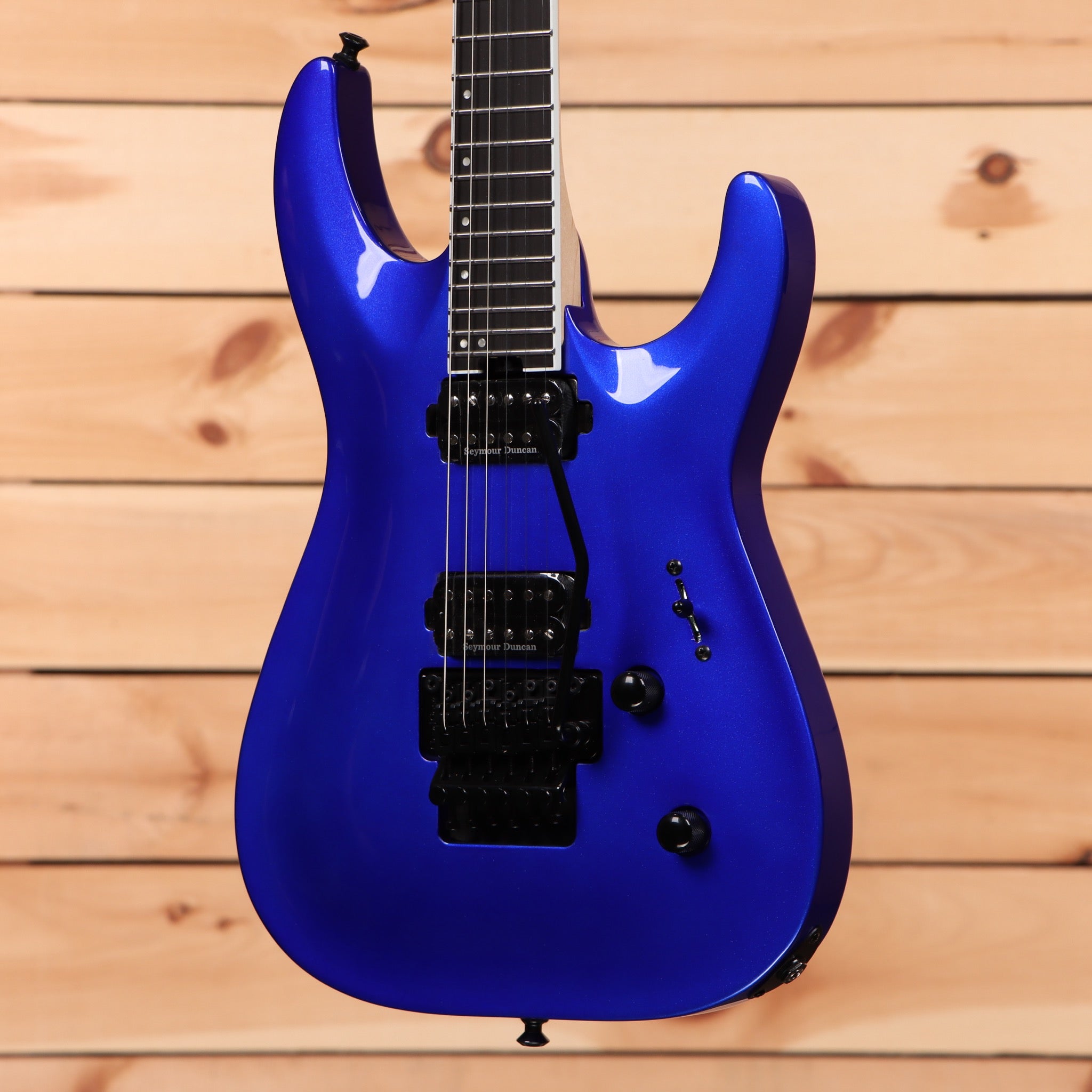 Jackson Pro Plus Series Dinky DKA electric guitar Indigo Blue with dual humbuckers