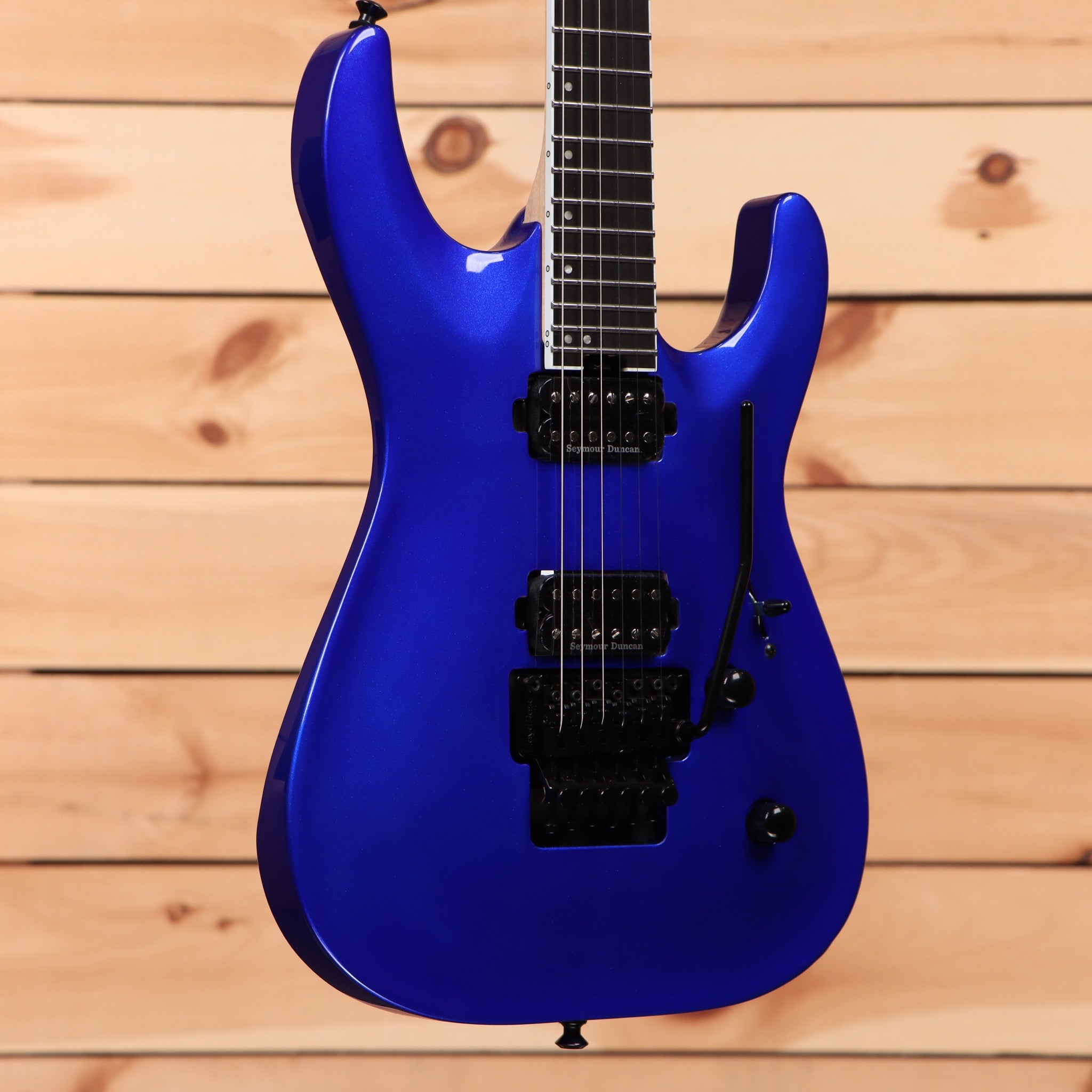 Jackson Pro Plus Series Dinky DKA electric guitar indigo blue with dual humbucker pickups