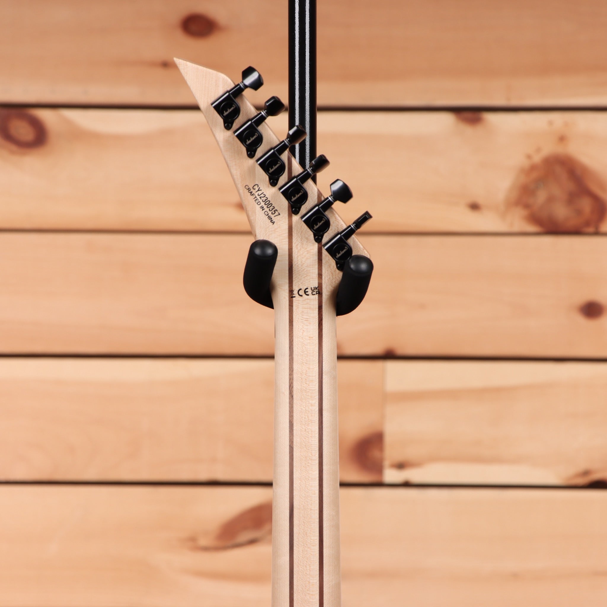 Jackson Pro Plus Series Dinky DKAQ electric guitar Firestorm with black hardware and maple neck