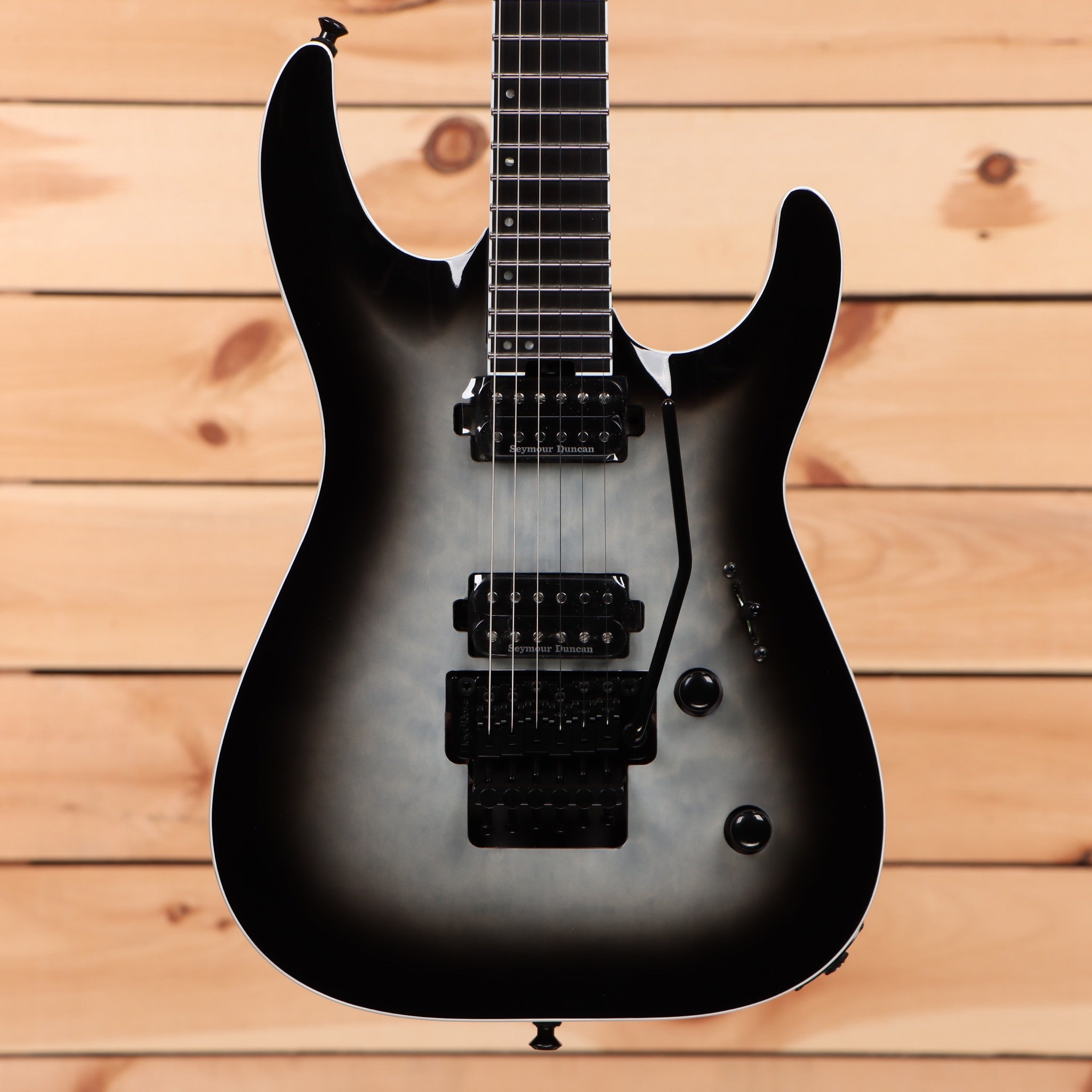 Jackson Pro Plus Series Dinky DKAQ electric guitar Ghost Burst with dual Seymour Duncan humbuckers