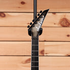 Jackson Pro Plus Series Dinky DKAQ electric guitar Ghost Burst with pointed headstock and black hardware