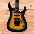 Jackson Pro Plus Series Soloist SLA3Q electric guitar Amber Blue Burst with Seymour Duncan humbuckers