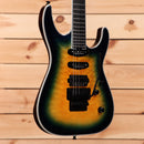 Jackson Pro Plus Series Soloist SLA3Q electric guitar Amber Blue Burst with humbucker pickups