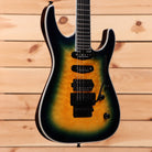 Jackson Pro Plus Series Soloist SLA3Q electric guitar Amber Blue Burst with humbucker pickups