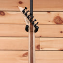 Jackson Pro Plus Series Soloist SLA3Q electric guitar Amber Blue Burst with maple neck and black hardware