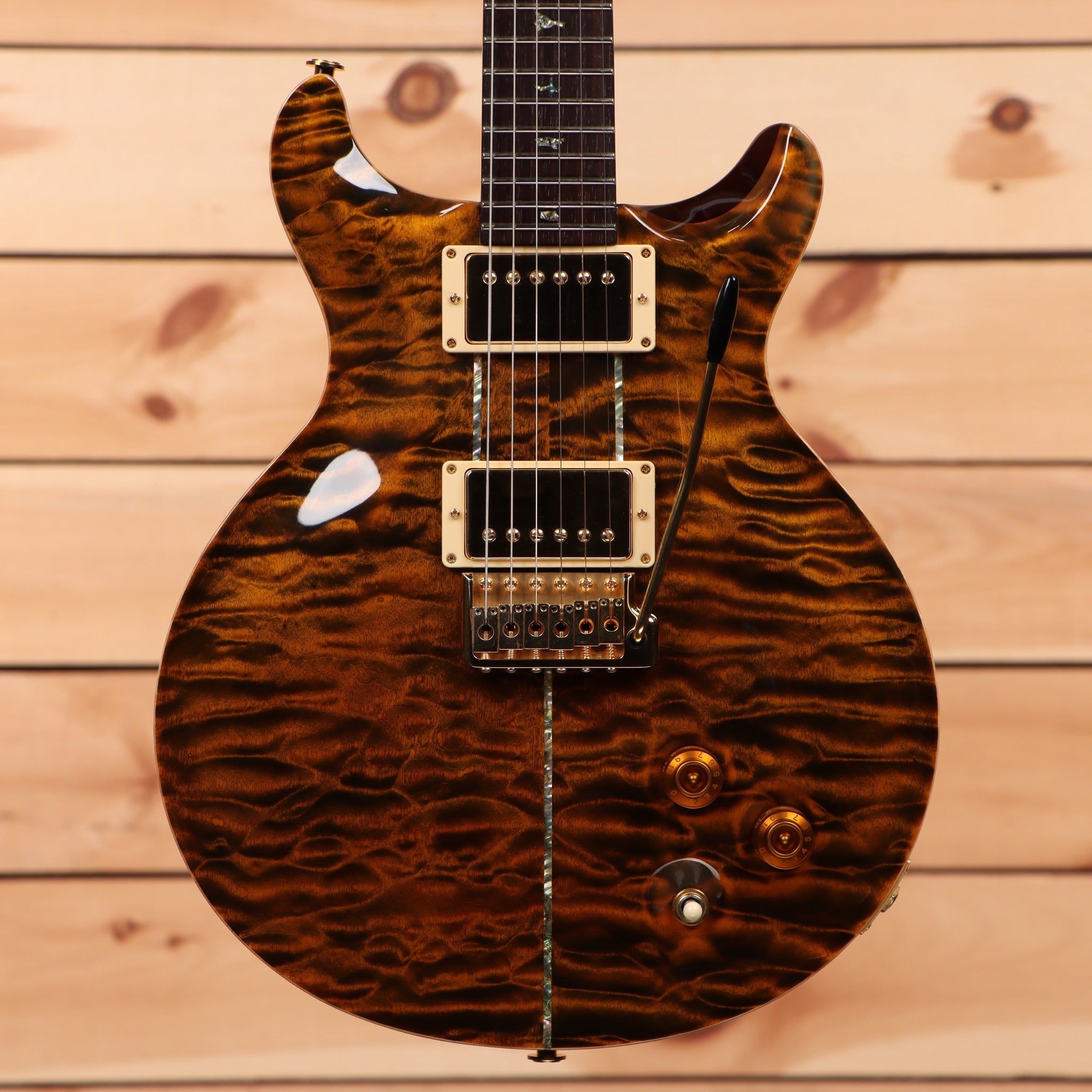 Paul Reed Smith Private Stock 203 Santana electric guitar Tiger Eye with dual humbucker pickups