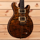 Paul Reed Smith Private Stock 203 Santana electric guitar Tiger Eye semi-hollow body with dual humbuckers and gold hardware
