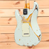 Fender Custom Shop Limited 1956 Heavy Relic Stratocaster - Super Faded/Aged Sonic Blue Over Sunburst