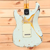 Fender Custom Shop Limited 1956 Heavy Relic Stratocaster - Super Faded/Aged Sonic Blue Over Sunburst