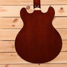 Eastman T184MX semi-hollow electric guitar goldburst finish with f-holes and maple neck