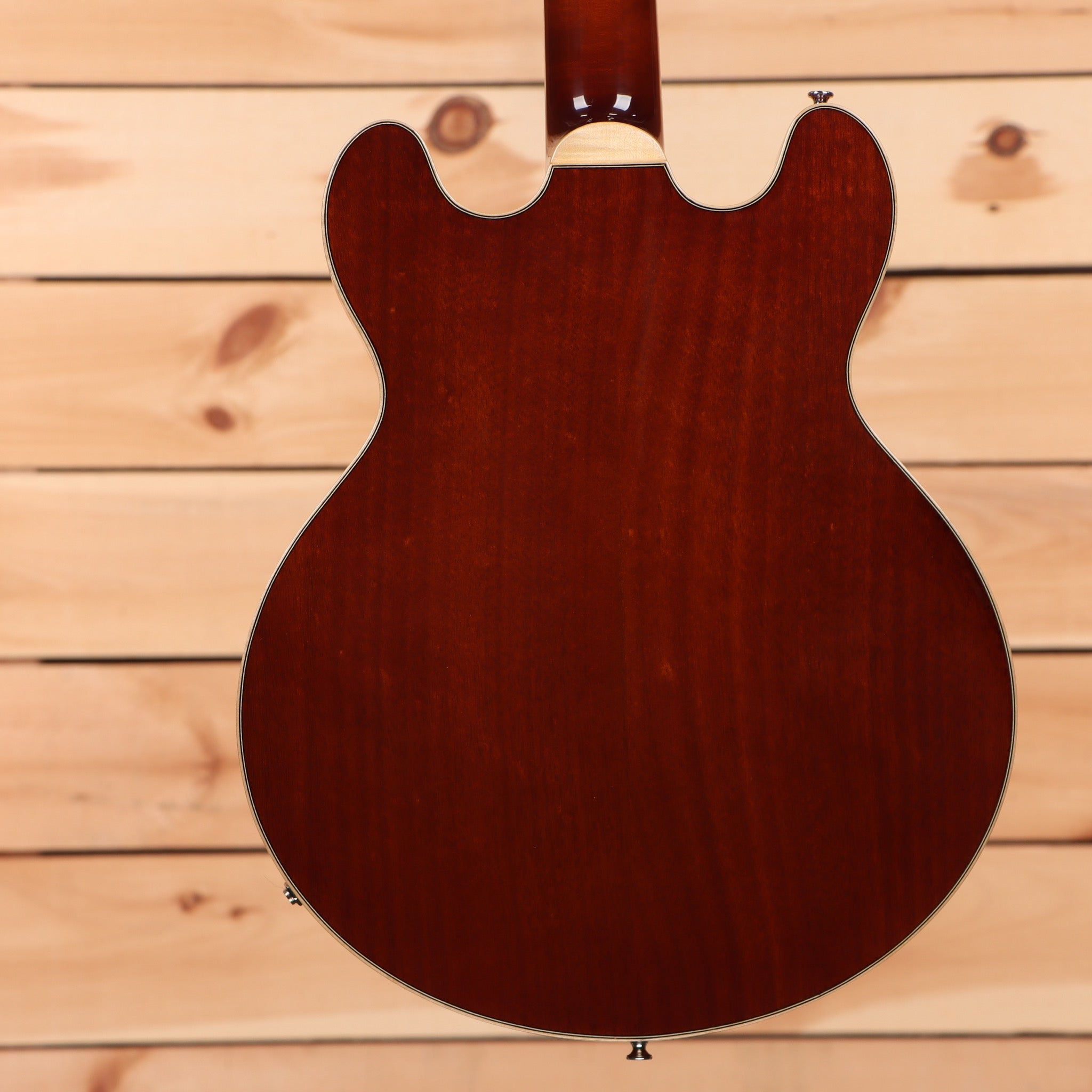 Eastman T184MX semi-hollow electric guitar goldburst finish with f-holes and maple neck