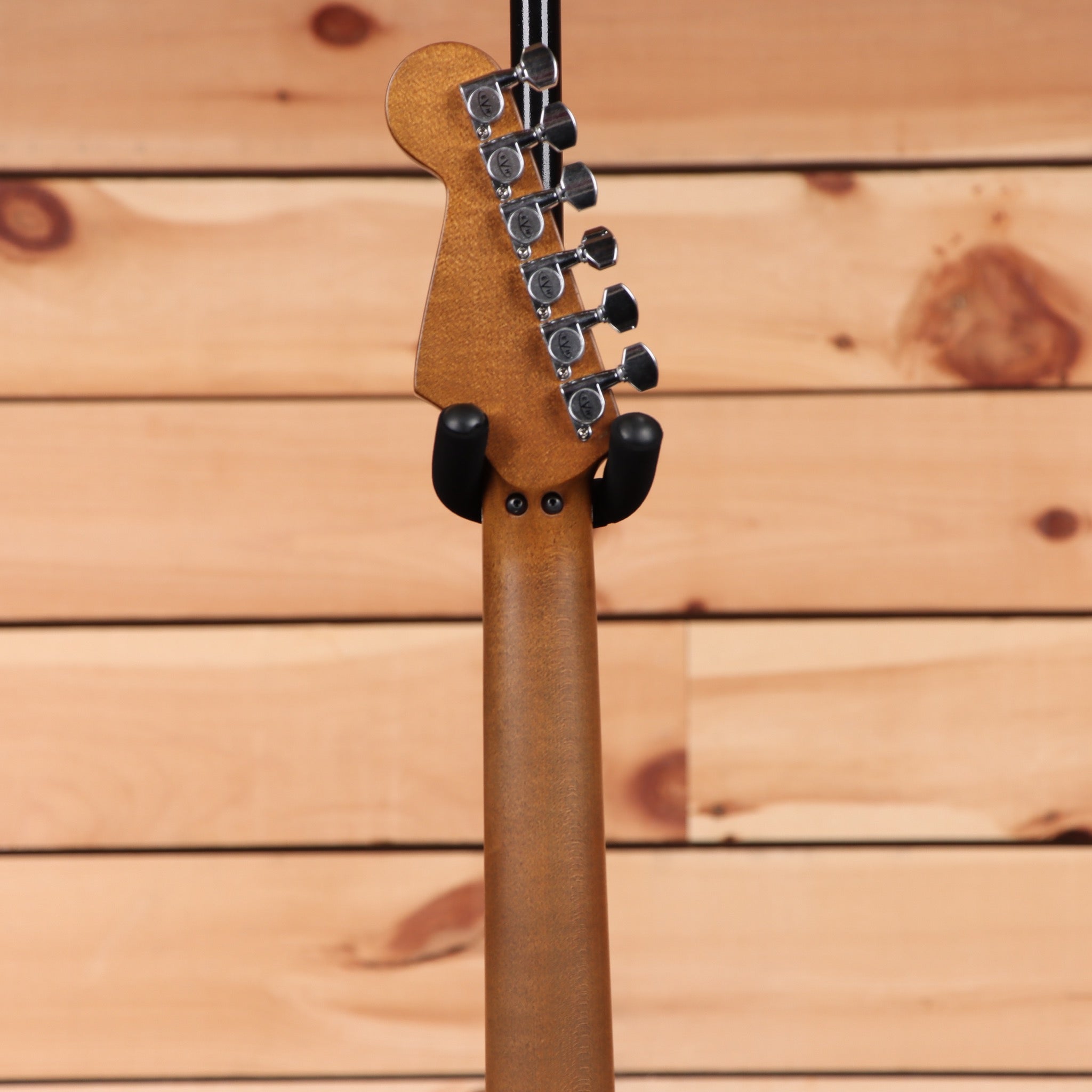 EVH Frankenstein Relic Series electric guitar with maple neck and chrome tuning machines