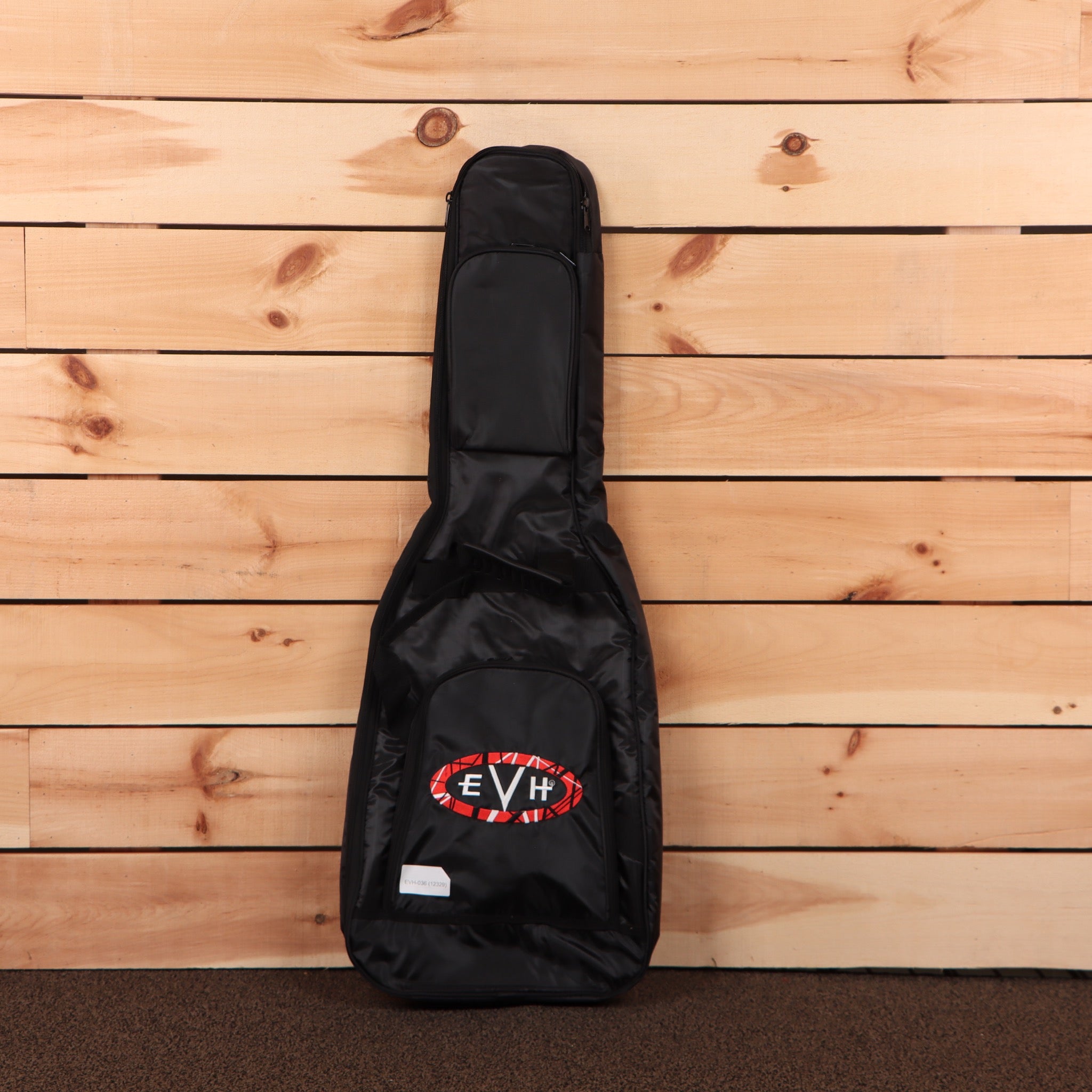 EVH Frankenstein Relic Series electric guitar gig bag black with red striped logo patch