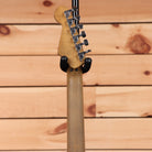 EVH Frankenstein Relic Series electric guitar white finish with maple neck and chrome tuning machines