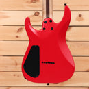 Jackson Pro Plus Series Dinky MDK7 HT electric guitar satin red with black bevels and humbucker pickups