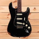 Fender Custom Shop Limited Roasted 1960 Dual-Mag Stratocaster electric guitar aged black with single-coil pickups
