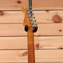 Fender Custom Shop Limited Roasted 1960 Dual-Mag Stratocaster electric guitar aged black with dual-mag pickups and maple neck