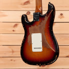 Fender Custom Shop Limited Roasted 1961 Stratocaster Super Heavy Relic electric guitar 3-color sunburst with single-coil pickups