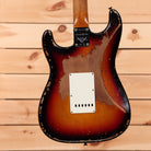 Fender Custom Shop Limited Roasted 1961 Stratocaster Super Heavy Relic electric guitar 3-color sunburst with white pickguard