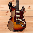 Fender Custom Shop Limited Roasted 1961 Stratocaster Super Heavy Relic electric guitar 3-Color Sunburst with single-coil pickups