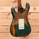 Fender Custom Shop Limited 1961 Stratocaster electric guitar Sherwood Green Metallic super heavy relic finish with white pickguard
