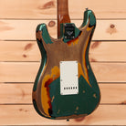 Fender Custom Shop Limited 1961 Stratocaster electric guitar Sherwood Green Metallic super heavy relic finish with white pickguard