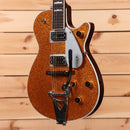 Gretsch G6129T89 Vintage Select 89 Sparkle Jet semi-hollow electric guitar Gold Sparkle with Bigsby tremolo
